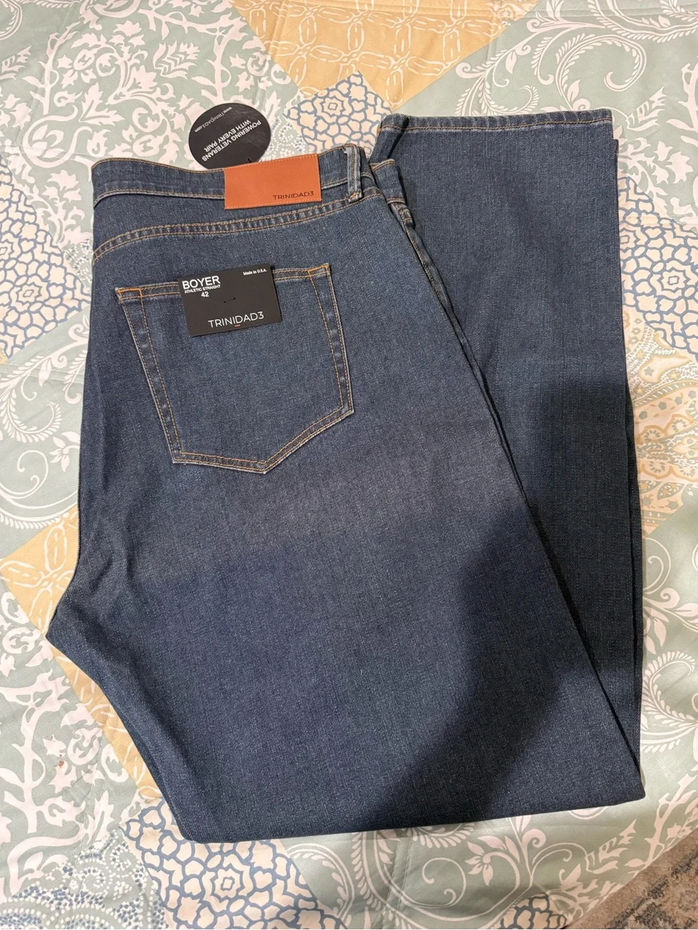 Boyer Athletic Straight, Men's Dark Blue Jeans